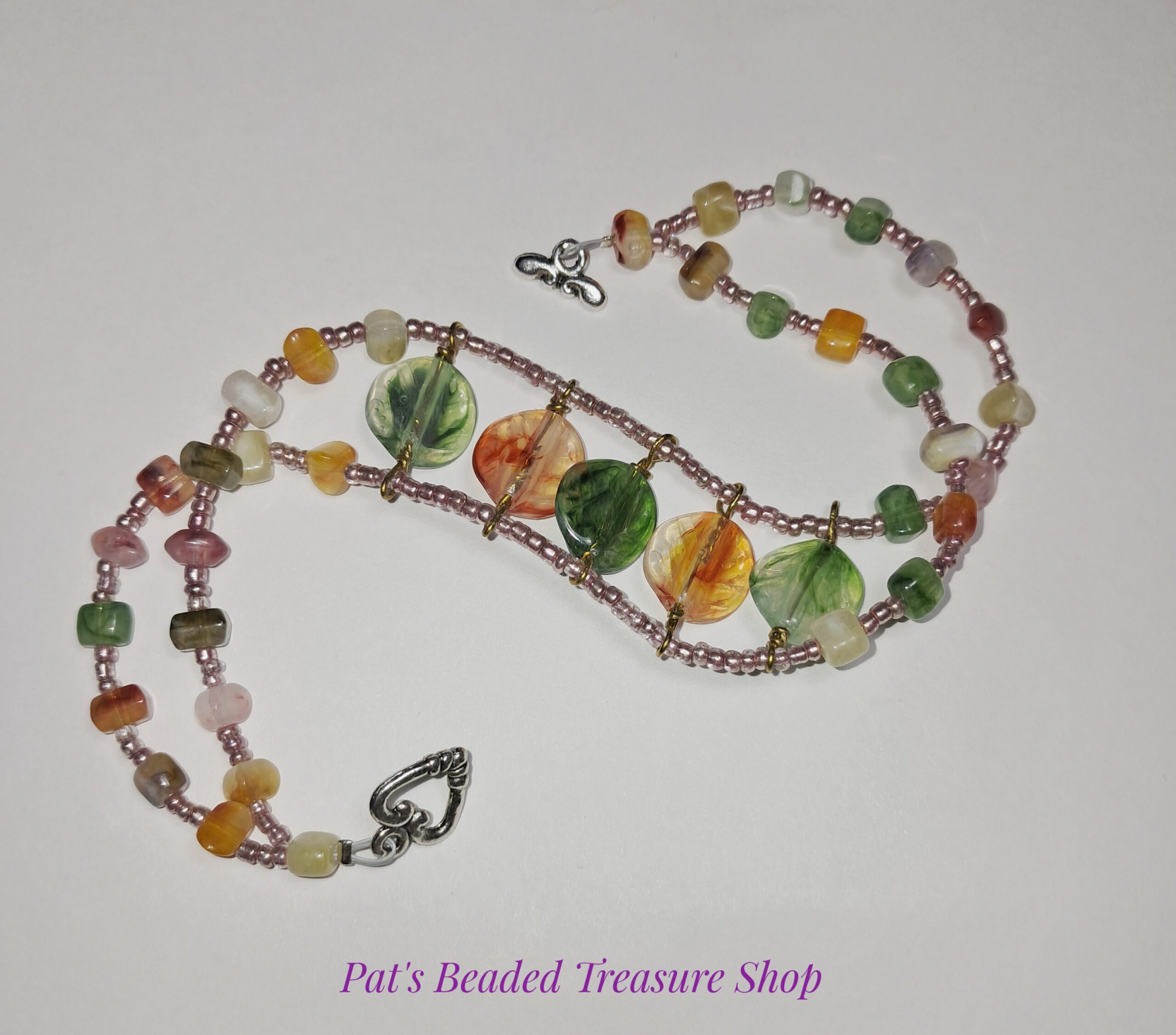 Unique spring garden acrylic beaded bracelet Unique spring garden acrylic beaded bracelet