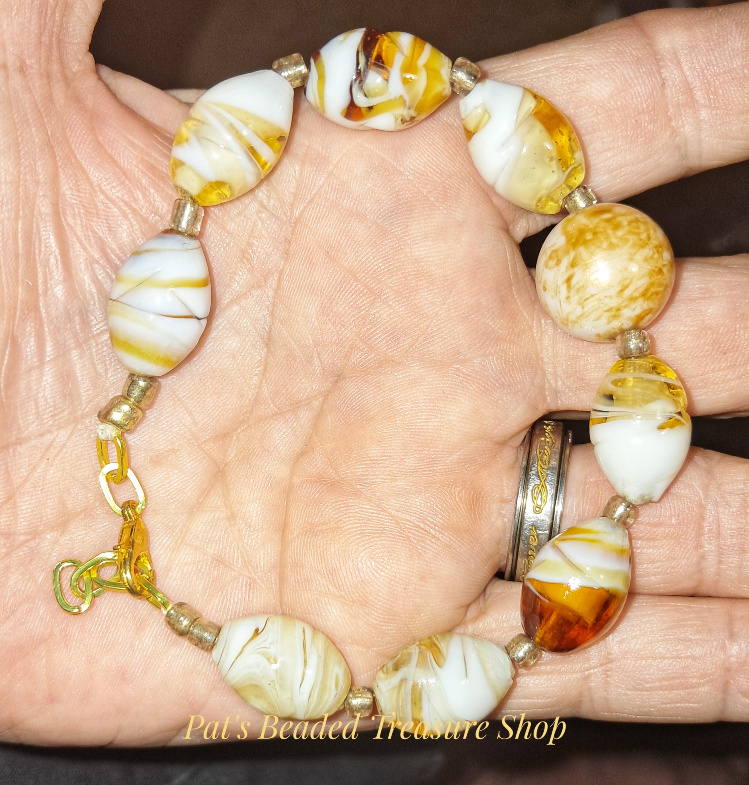 Unique artisan lampwork bracelet Unique artisan lampwork bracelet