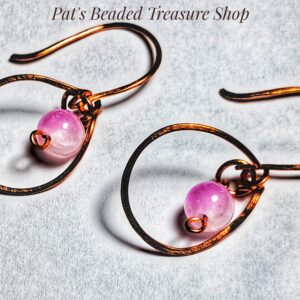 Natural Copper Hoop Earrings