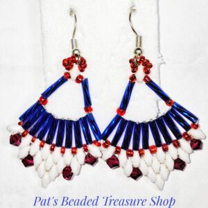 Independence Day Flabellum Earrings