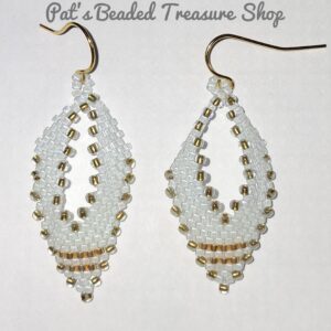 Beautifully Elegant Blue-Gray Russian Leaf Earrings