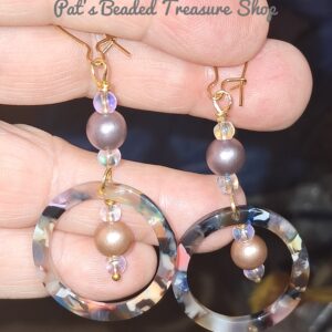 Colorful Boho Acrylic Hoop Earrings