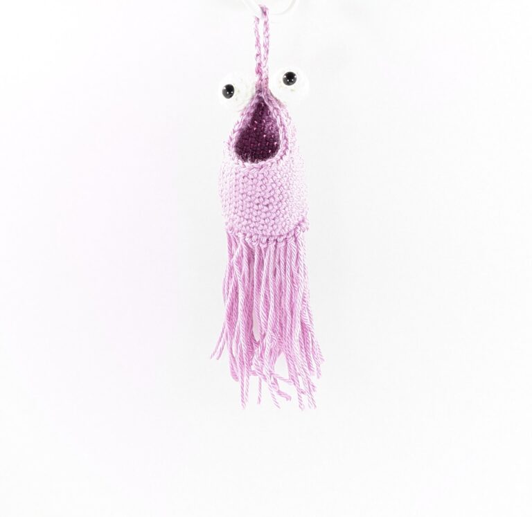 Mini yip rose monster hanging pouch