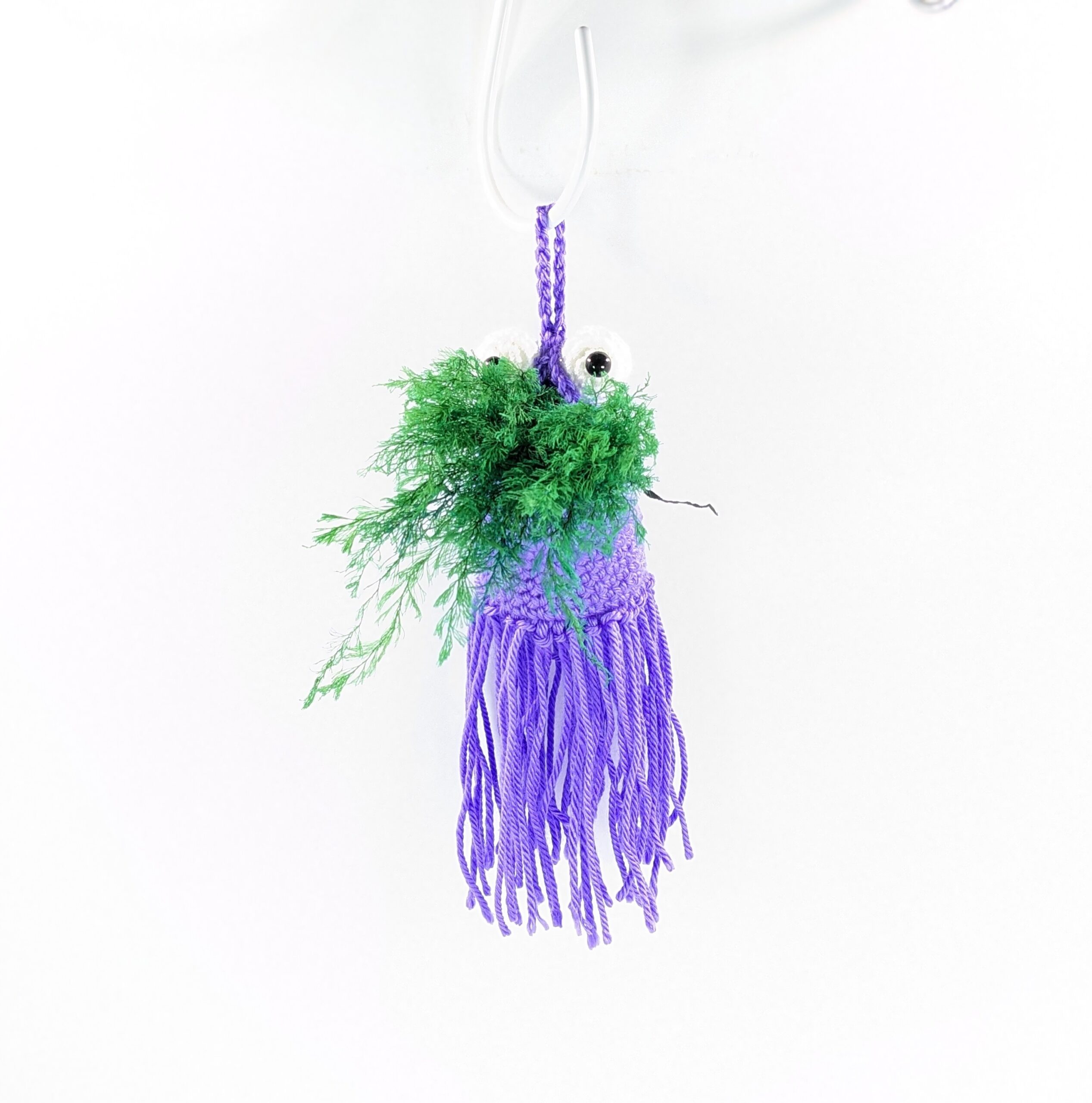 Mini yip purple monster hanging pouch Mini yip purple monster hanging pouch