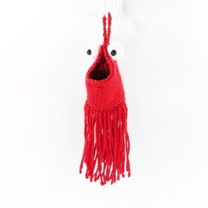 Mini yip red monster hanging pouch