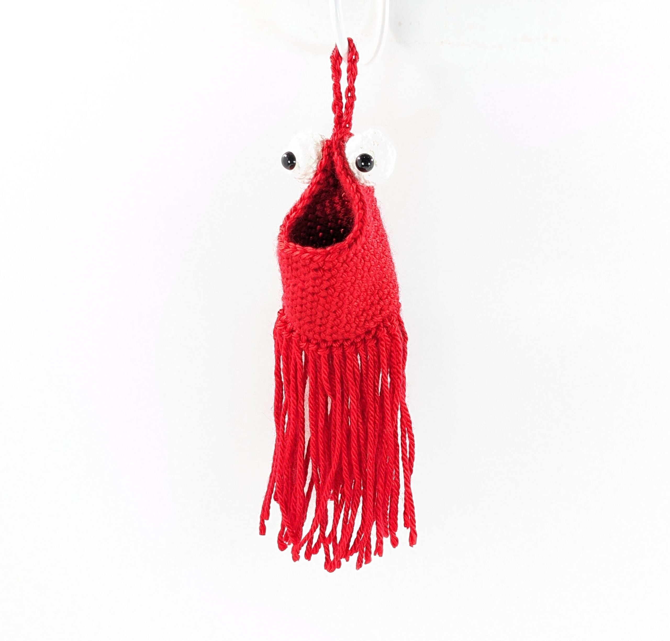 Mini yip red monster hanging pouch Mini yip red monster hanging pouch