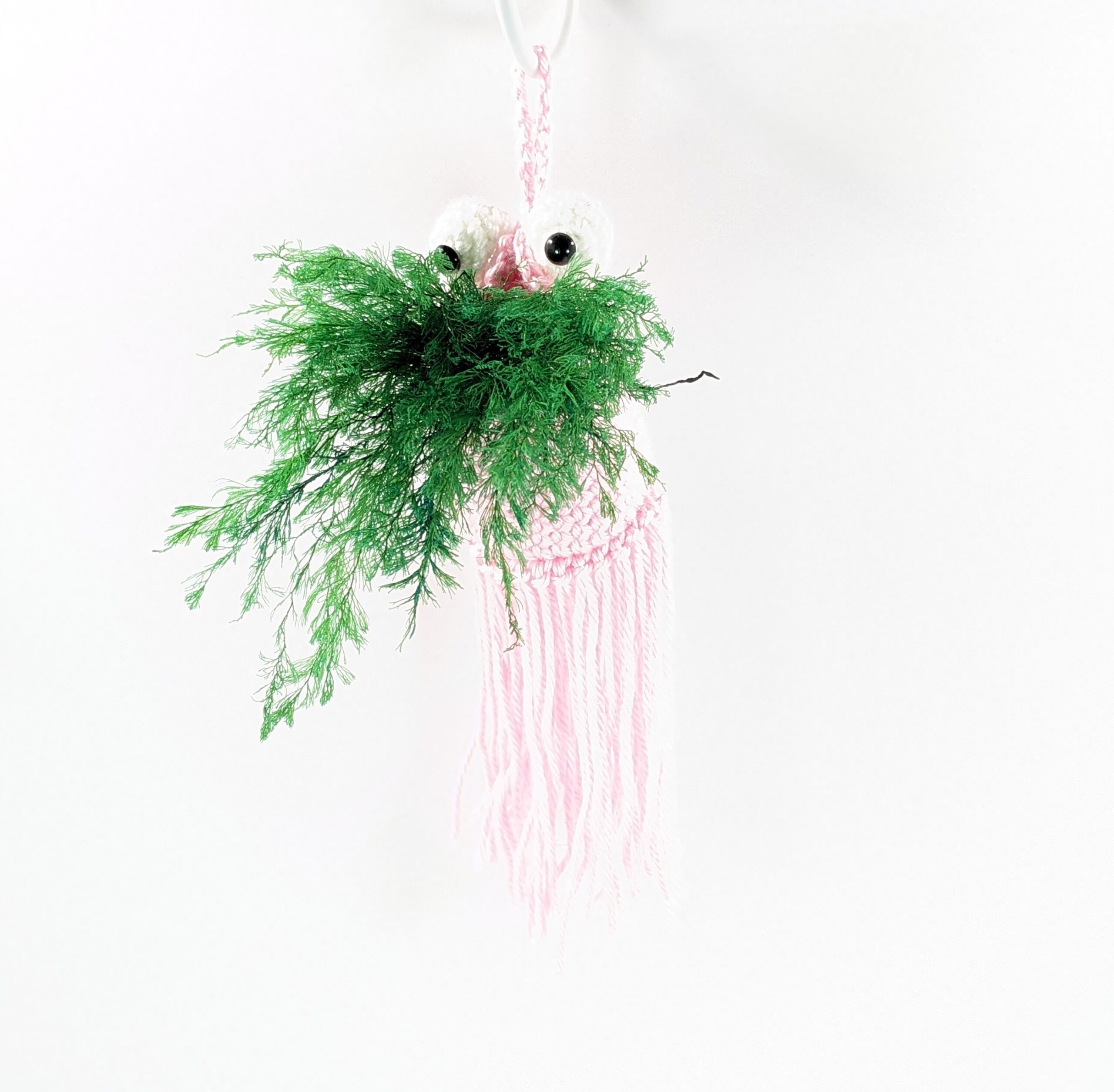 Mini yip pink monster hanging pouch Mini yip pink monster hanging pouch