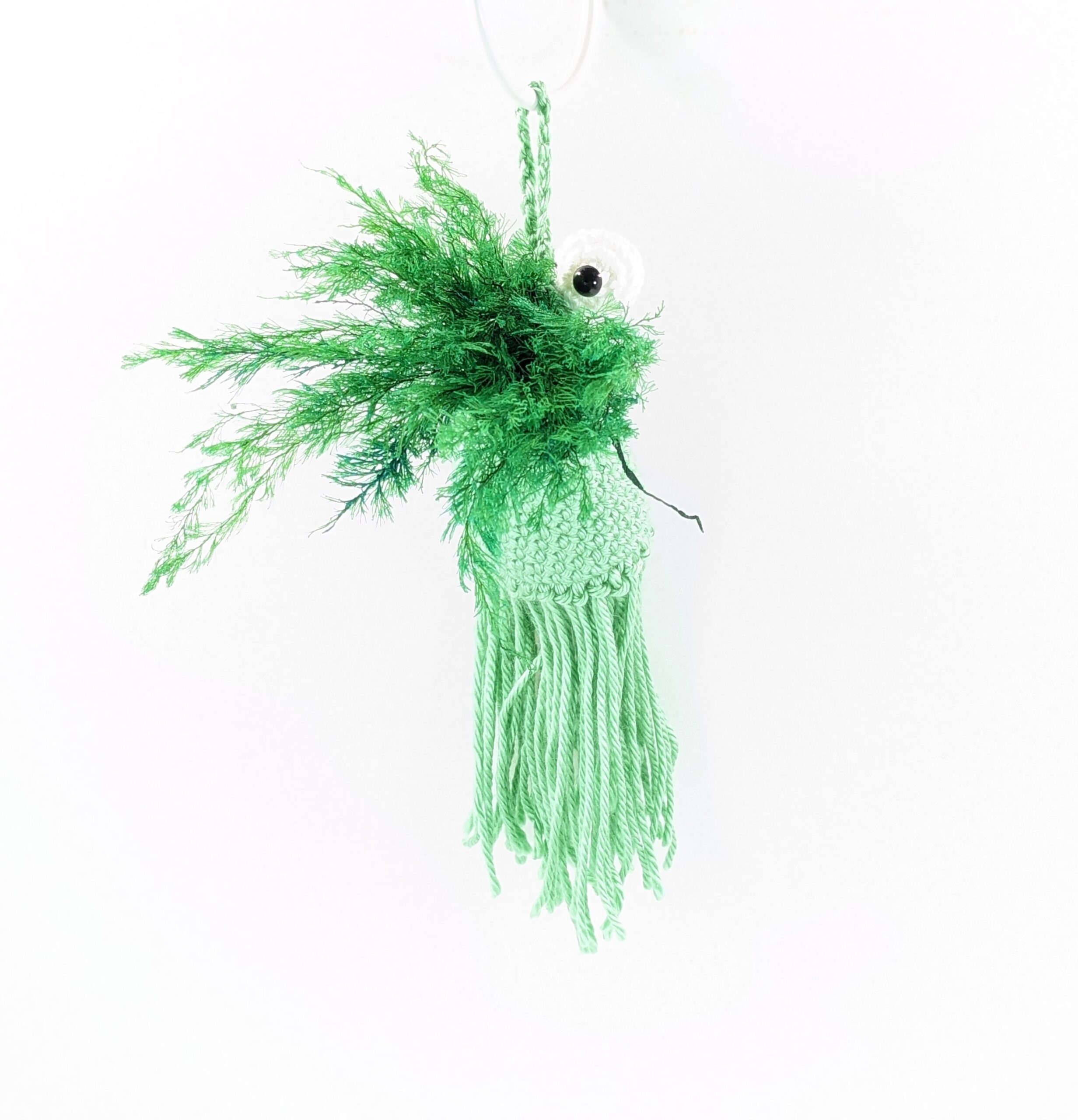 Mini yip green monster hanging pouch Mini yip green monster hanging pouch