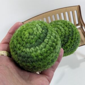 Hacky Sack Green Crochet Bean Bag Ball