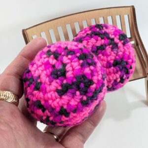 Hacky Sack Hot Pink Crochet Bean Bag Ball