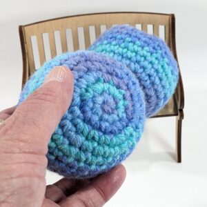 Hacky Sack Sea Blue Crochet Bean Bag Ball