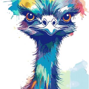 Watercolor emu