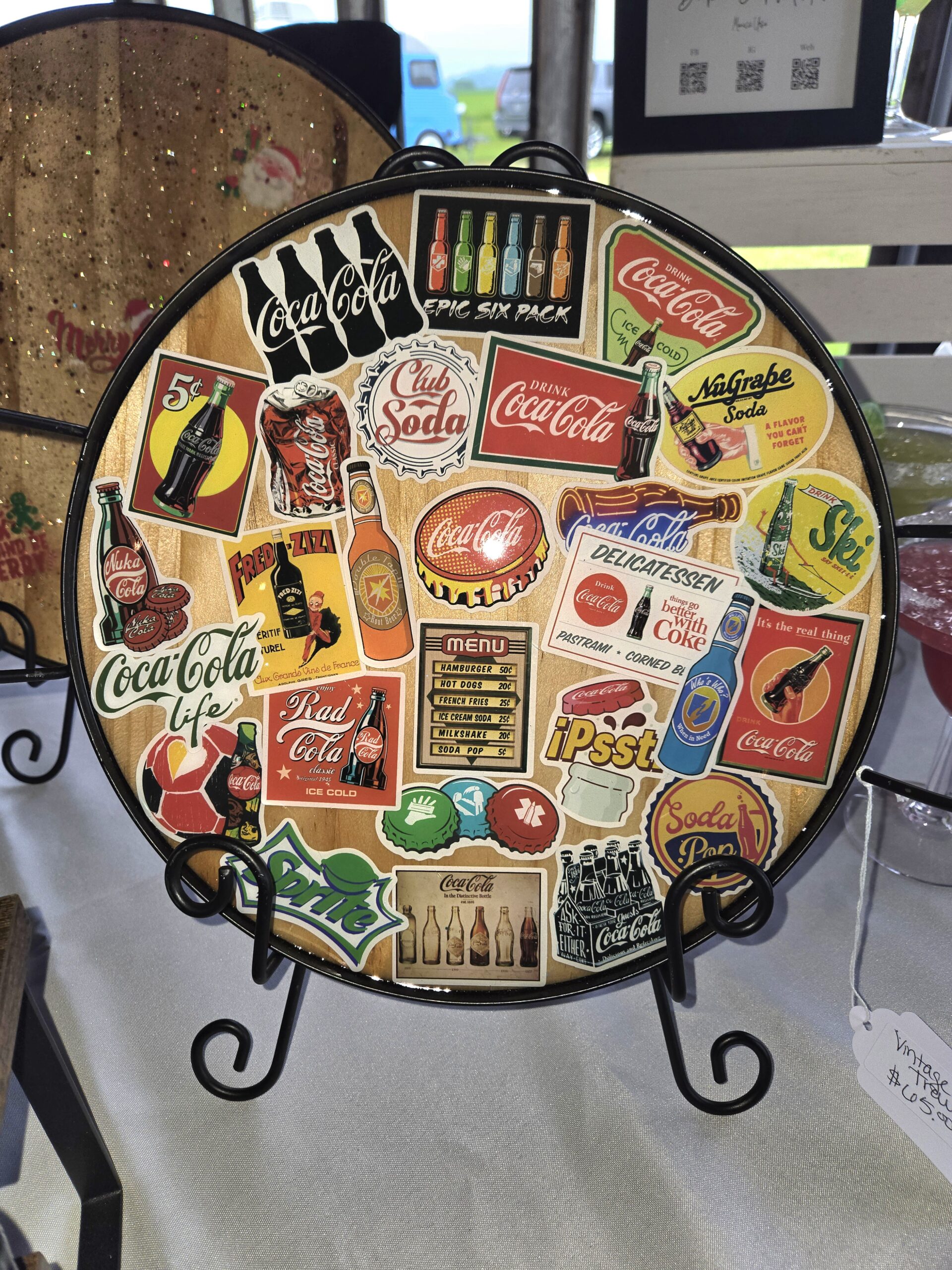 Vintage soda themed serving tray Vintage soda themed serving tray - image 2