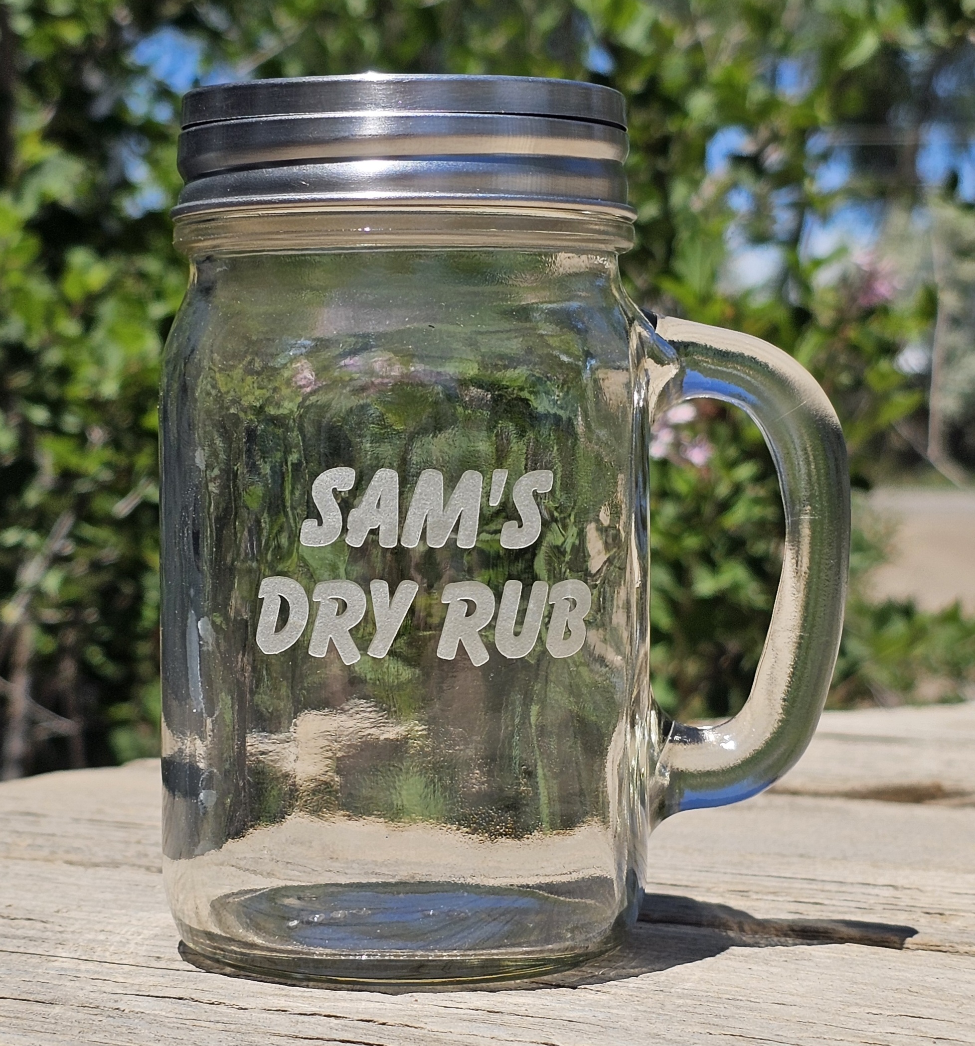 Dad's dry rub spice shaker jar engraved Dad's dry rub spice shaker jar engraved - image 6