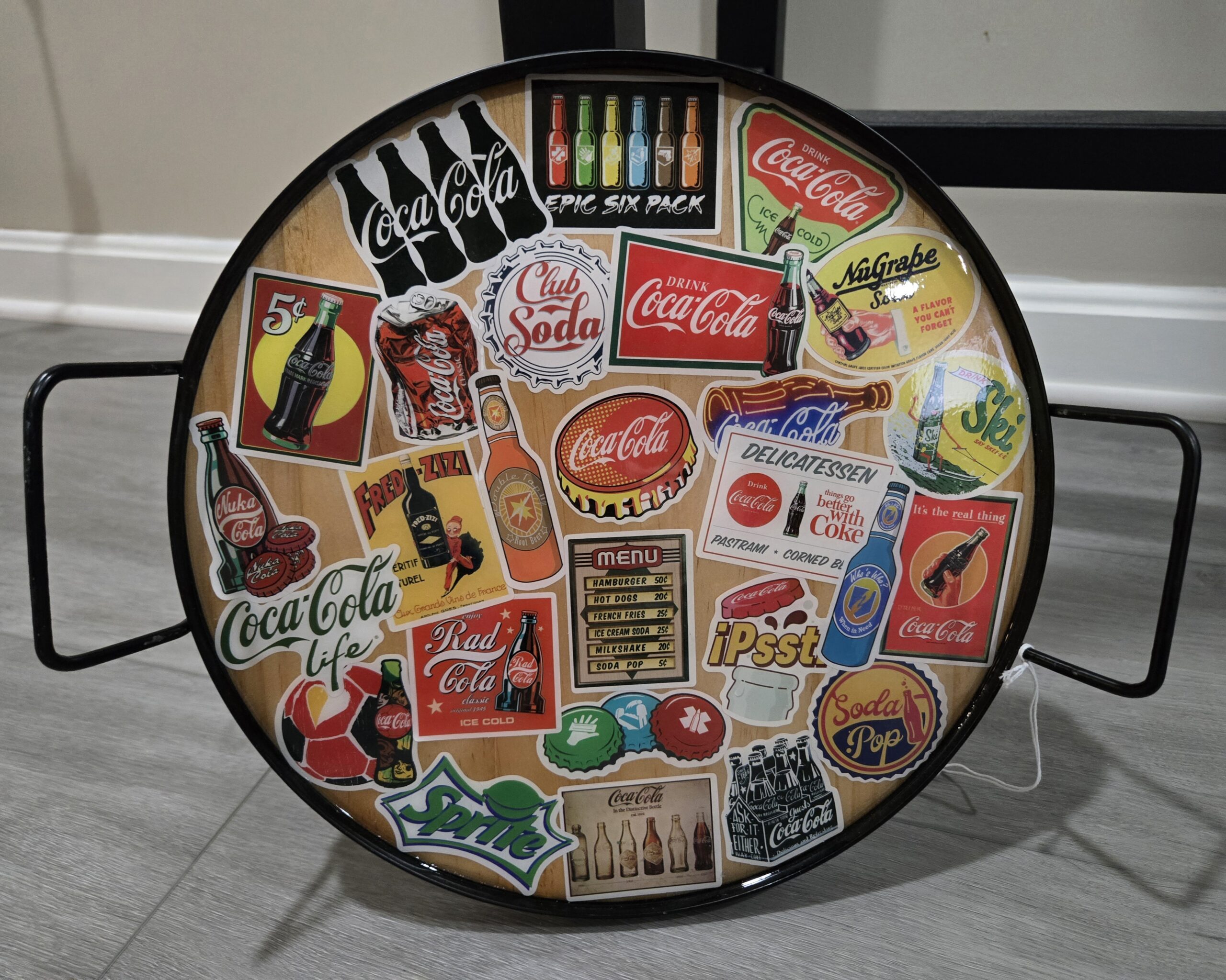 Vintage soda themed serving tray Vintage soda themed serving tray