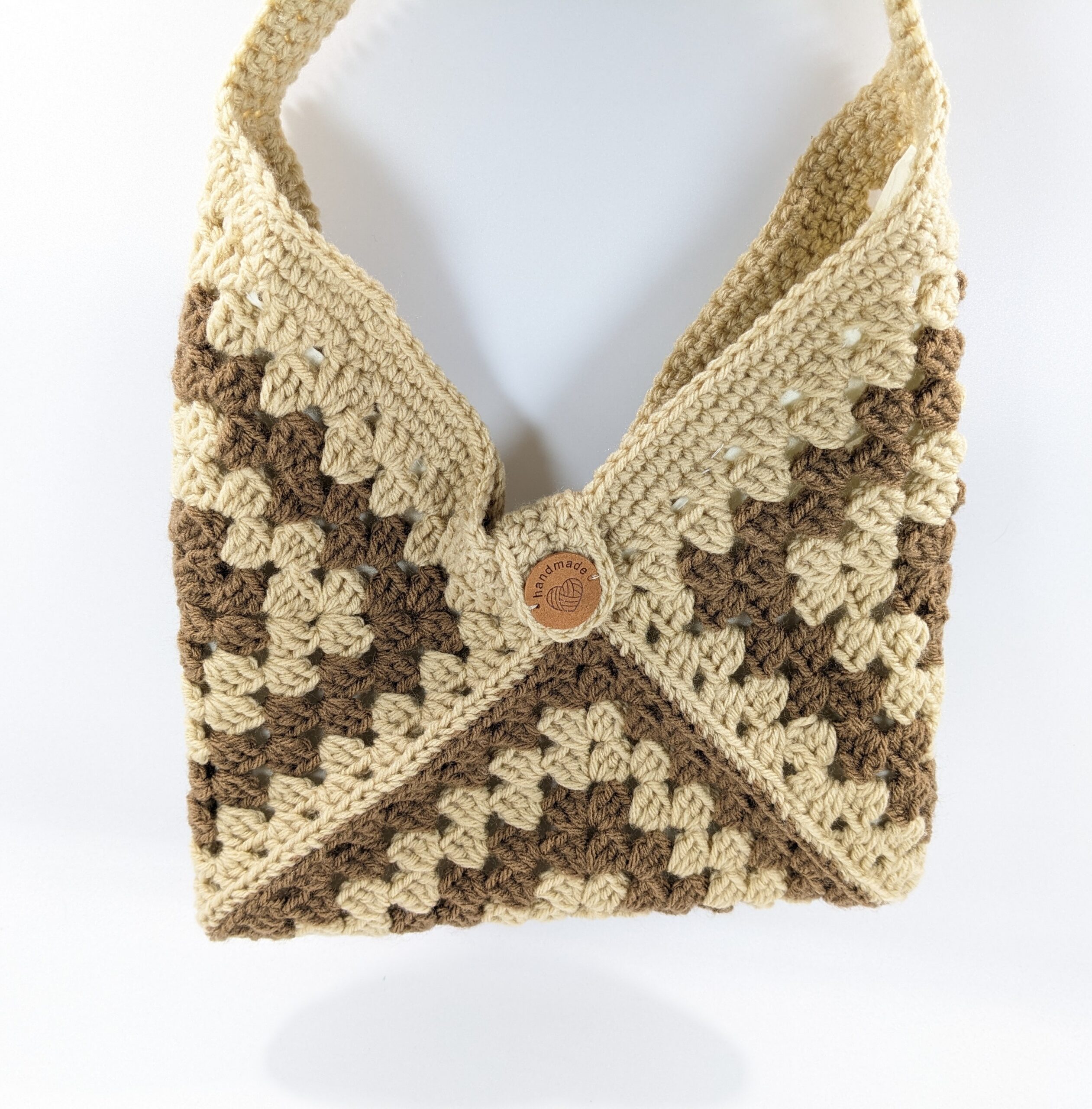 Boho tan shoulder bag crochet purse Boho tan shoulder bag crochet purse