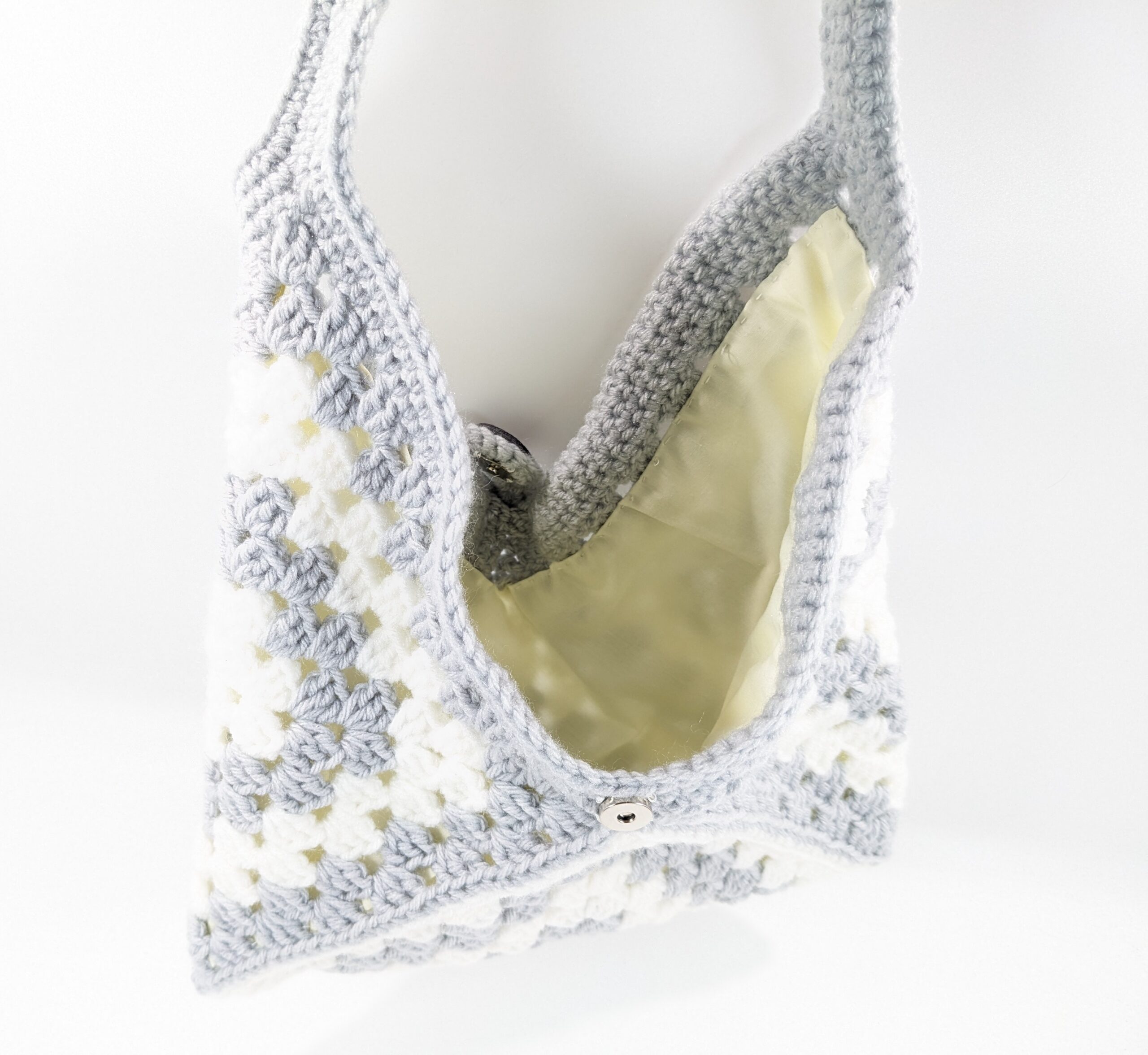 Boho grey shoulder bag crochet purse Boho grey shoulder bag crochet purse