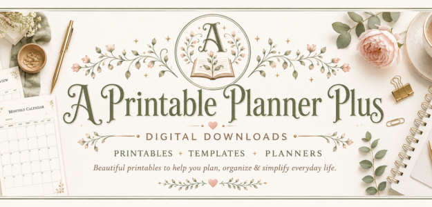 A printable planner plus