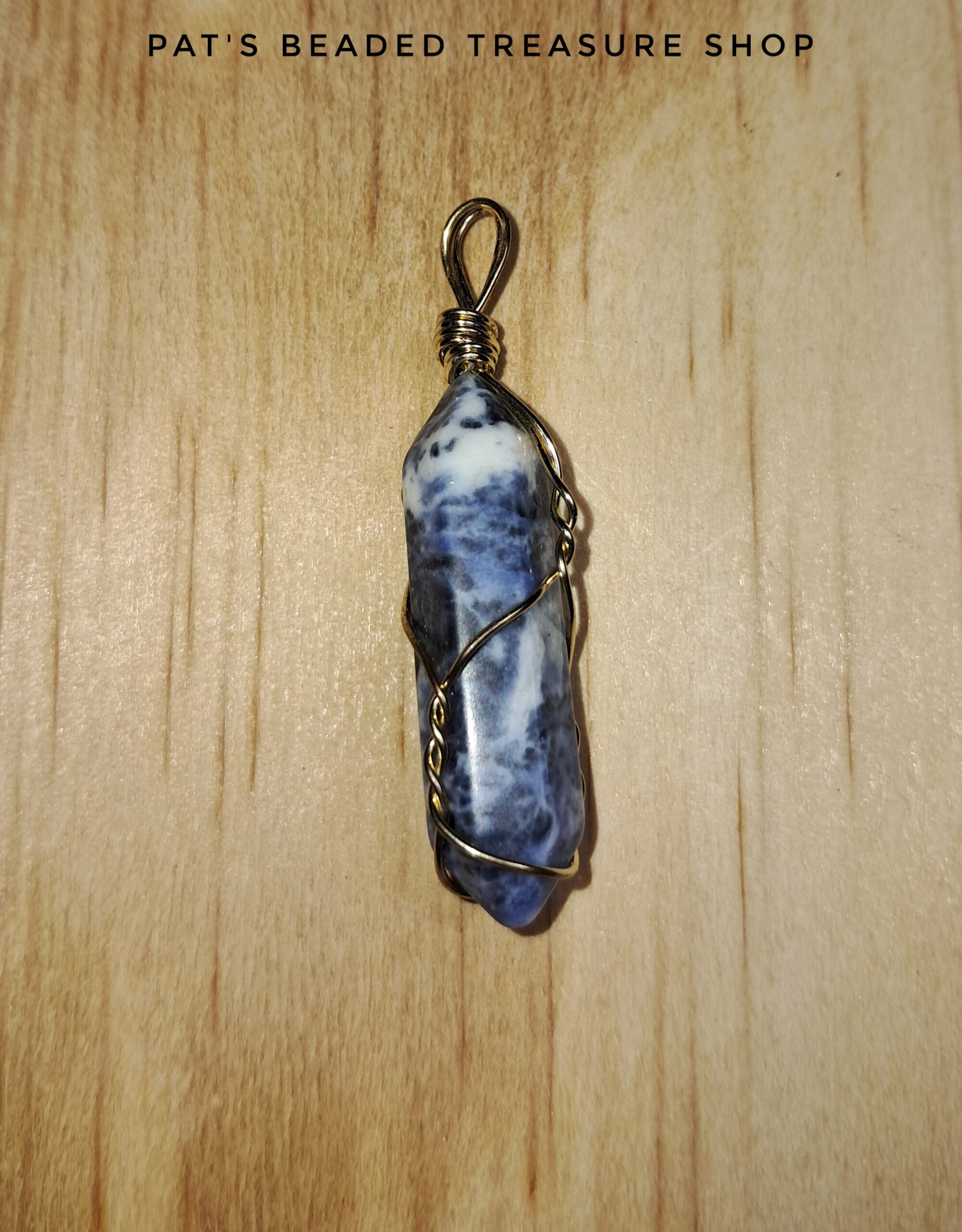 Sodalite gemstone pendant Sodalite gemstone pendant - image 3
