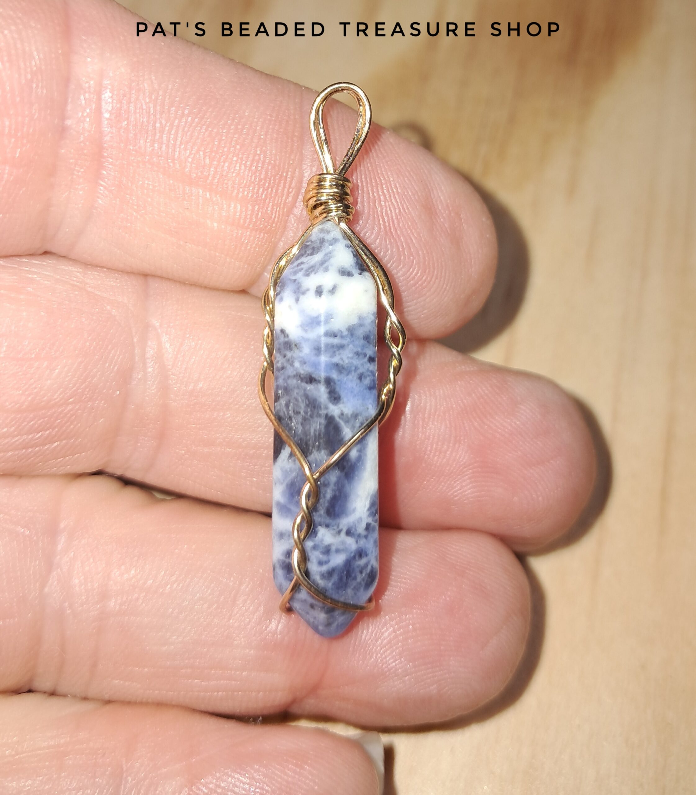 Sodalite gemstone pendant Sodalite gemstone pendant