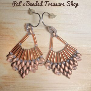 Unique Copper Statement Earrings