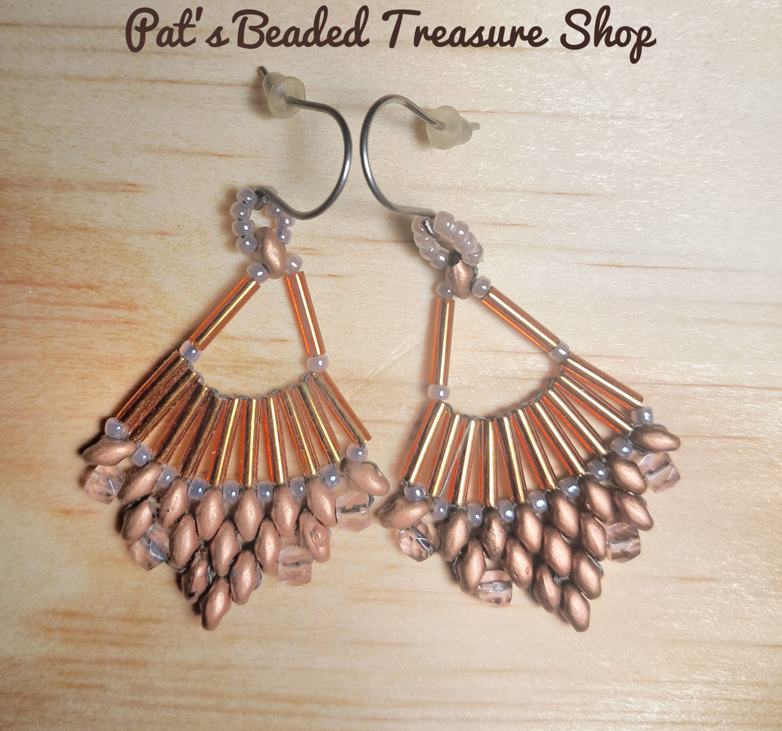Unique copper statement earrings Unique copper statement earrings