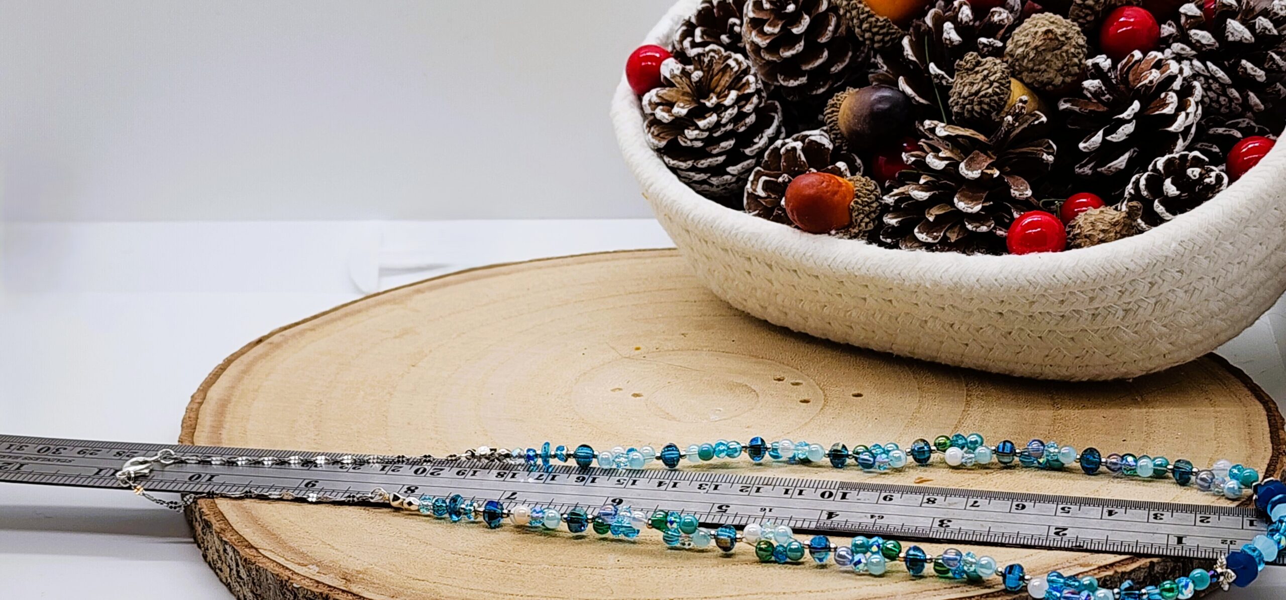 Stackable ocean-inspired necklace set | dreaming of the sea & turtle charms | beachy blue beads Stackable ocean-inspired necklace set | dreaming of the sea & turtle charms | beachy blue beads - image 4