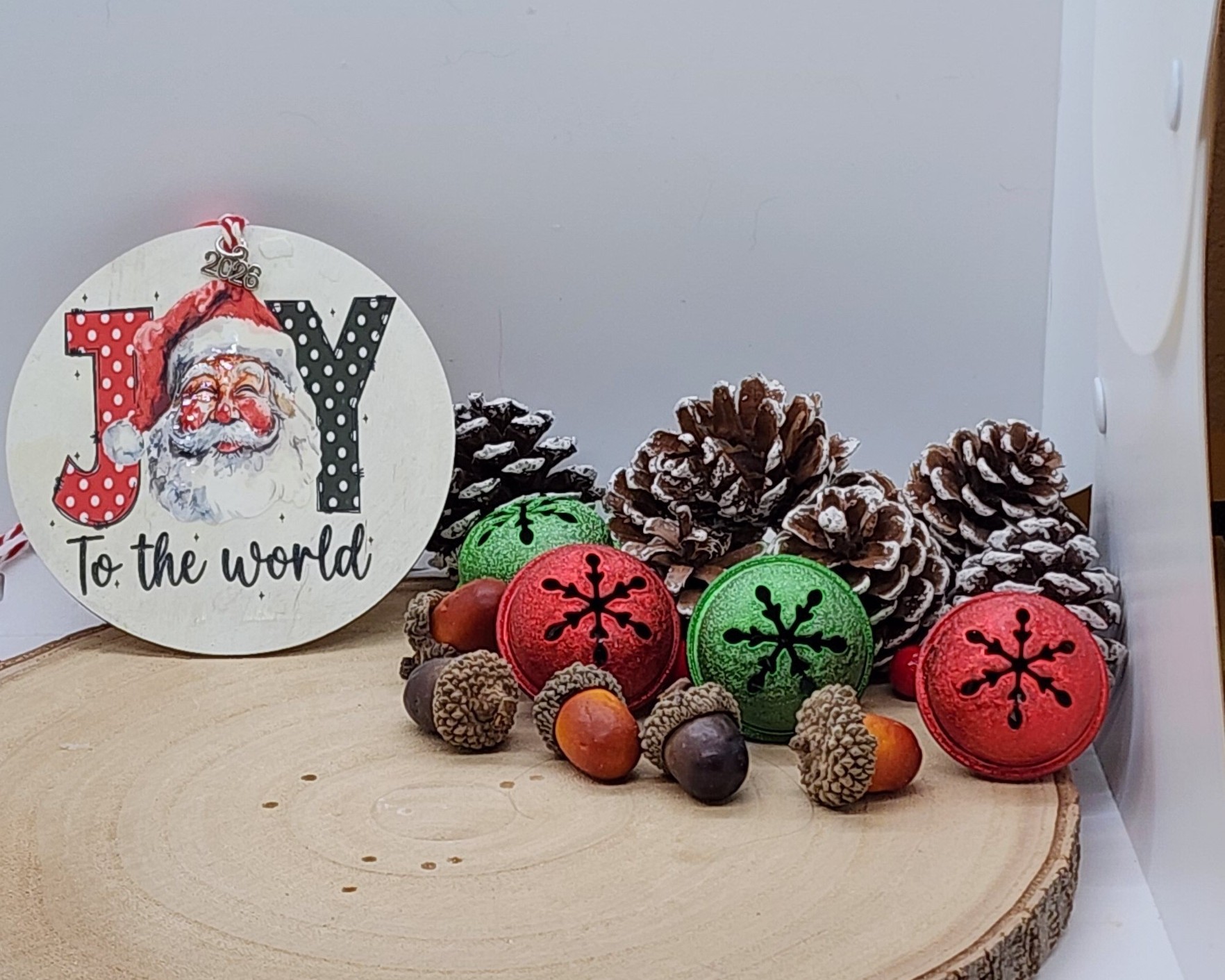 Handmade holiday ornaments – merry, holly jolly mama, gingerbread, and joy to the world-festive home decor Handmade holiday ornaments – merry, holly jolly mama, gingerbread, and joy to the world-festive home decor - image 4