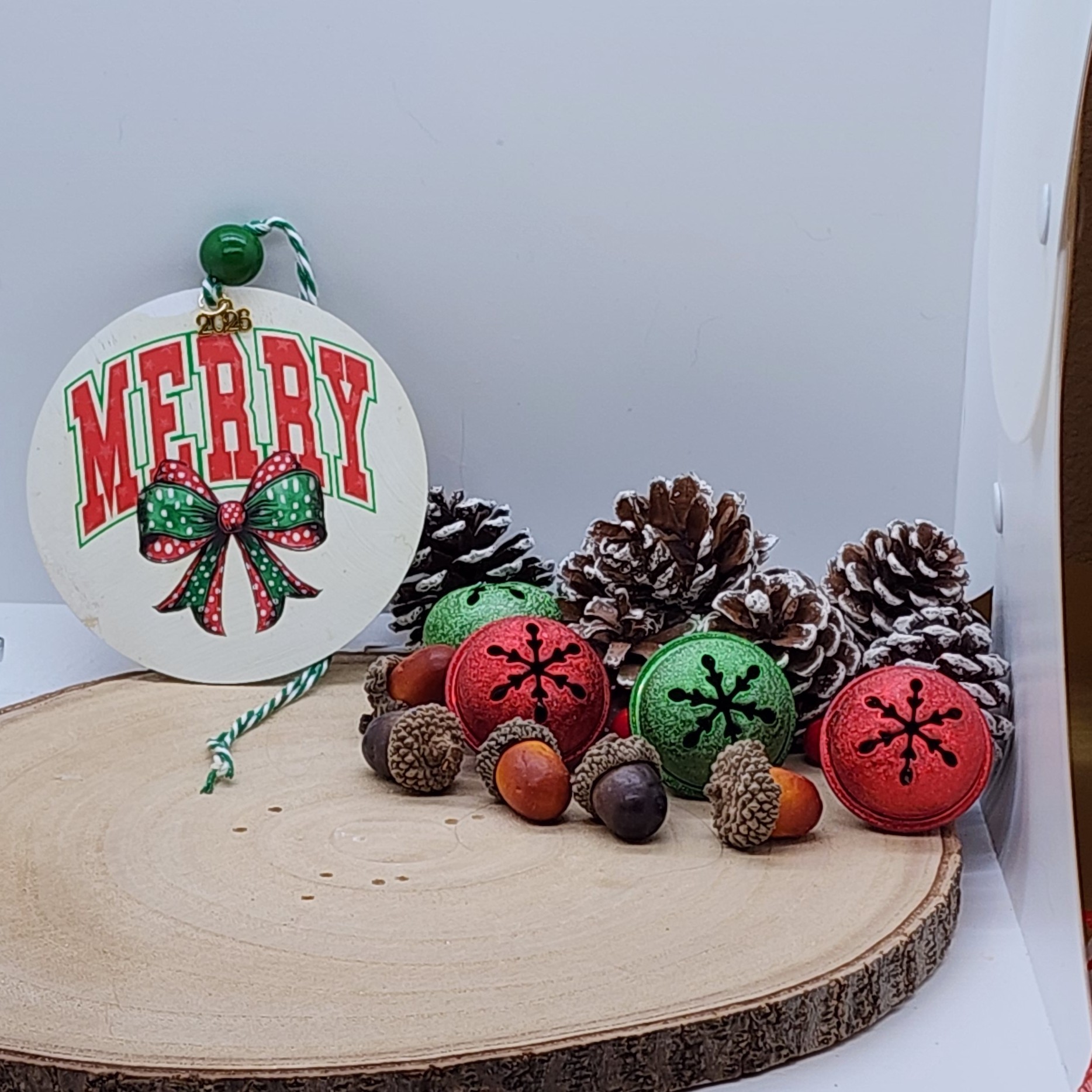 Handmade holiday ornaments – merry, holly jolly mama, gingerbread, and joy to the world-festive home decor Handmade holiday ornaments – merry, holly jolly mama, gingerbread, and joy to the world-festive home decor - image 2