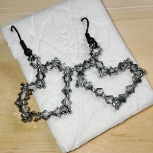 Black Diamond Crystal Earrings