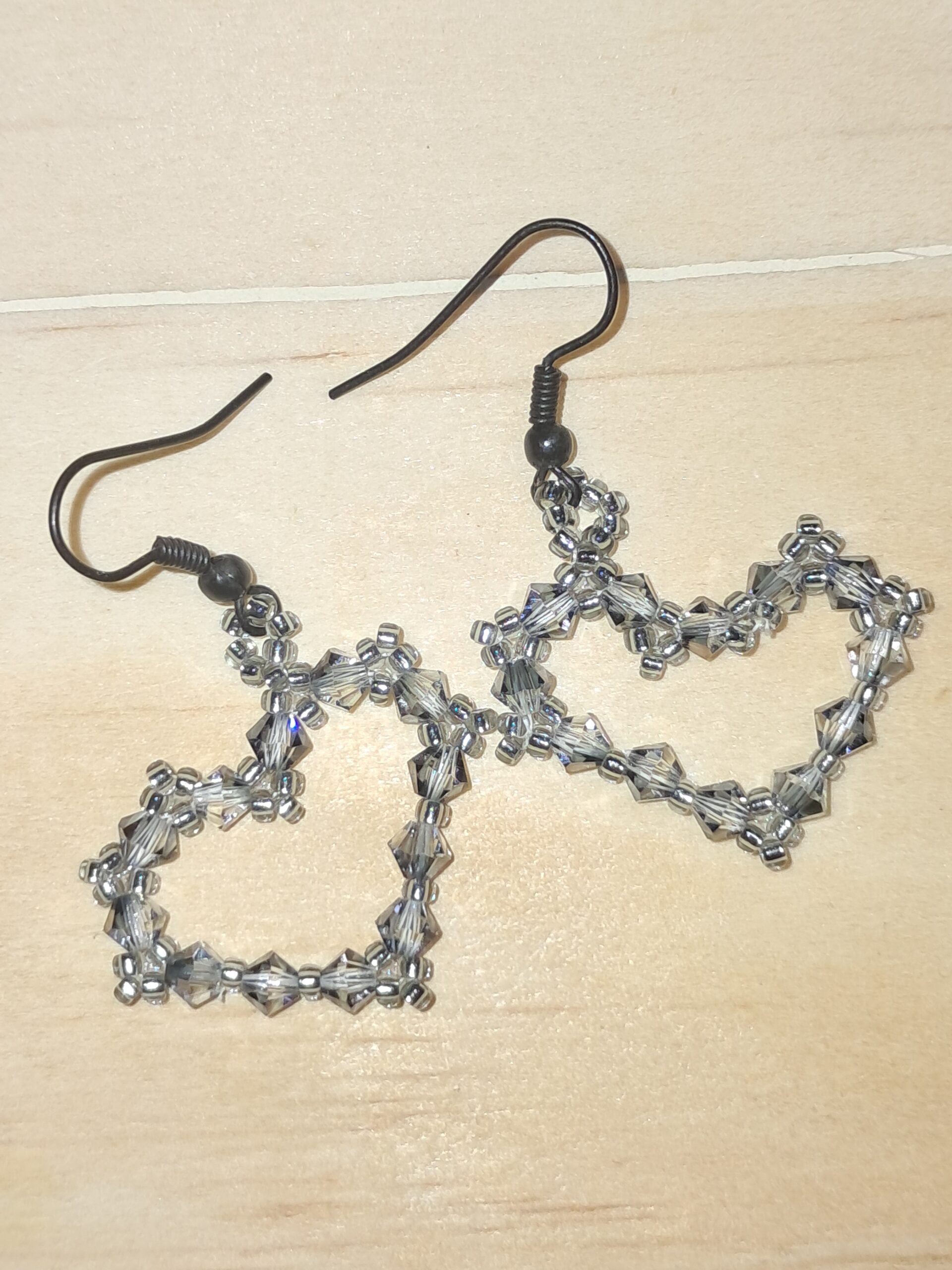 Black diamond crystal earrings Black diamond crystal earrings - image 3