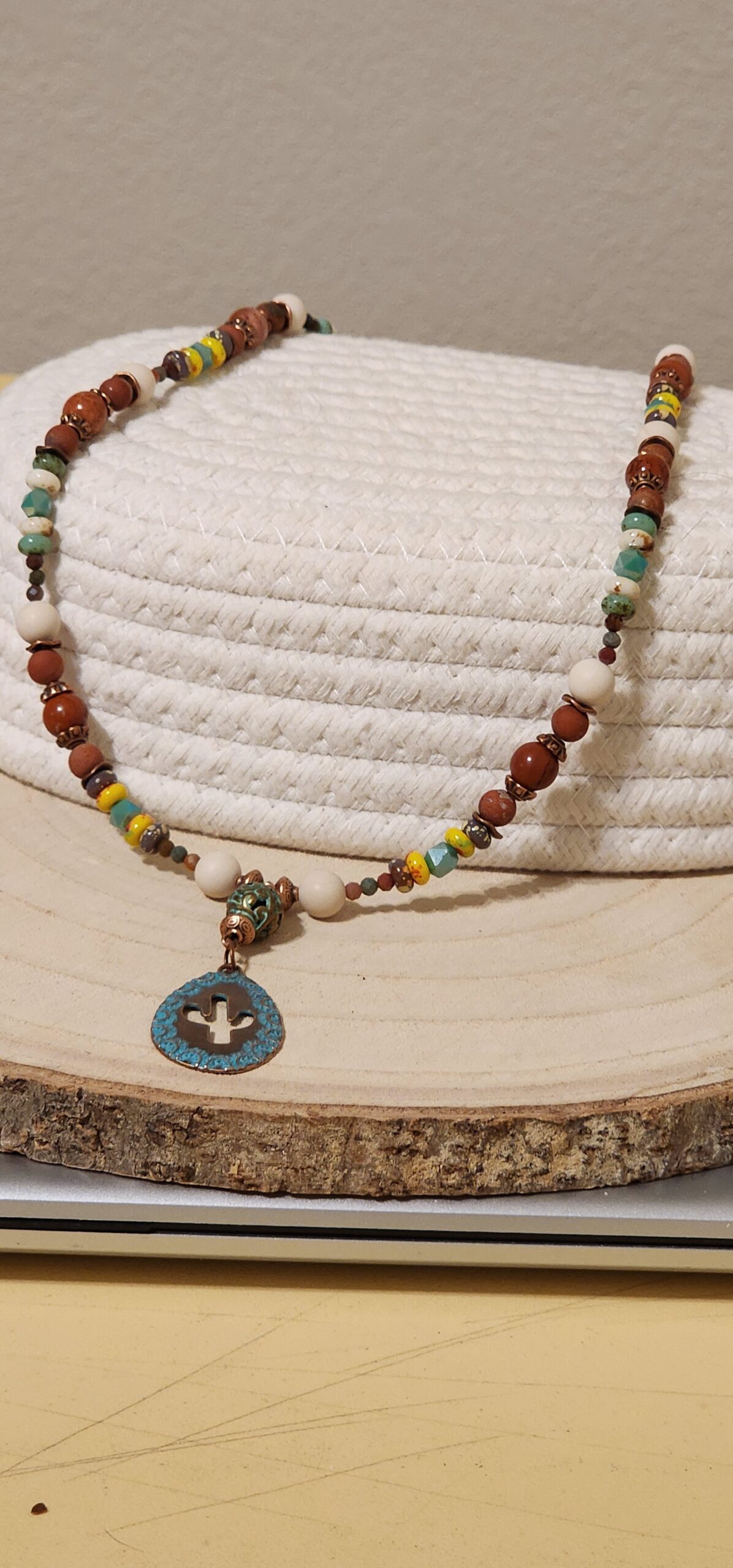 Spirit of the southwest necklace- nature-inspired multi color beaded statement jewelry Spirit of the southwest necklace- nature-inspired multi color beaded statement jewelry - image 4