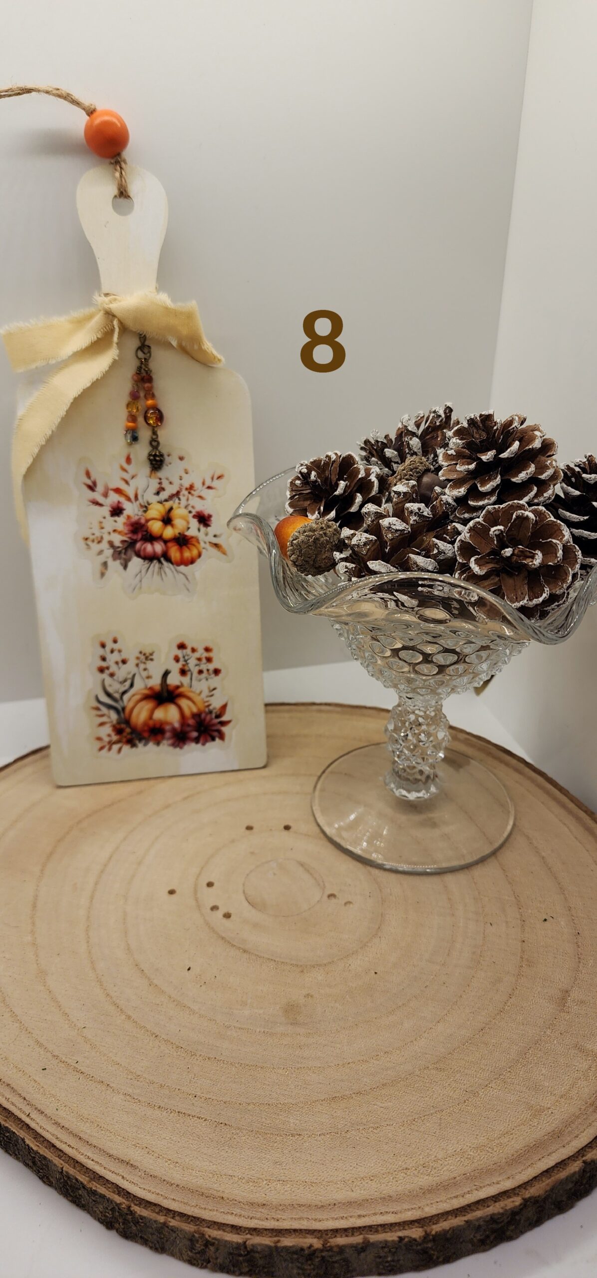 Handmade wooden fall decor-mini pumpkin and sunflower mini cutting board-wall hanger or door hanger Handmade wooden fall decor-mini pumpkin and sunflower mini cutting board-wall hanger or door hanger - image 12