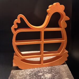 Adorable 3D Printed Chicken Shelf – Farmhouse Décor