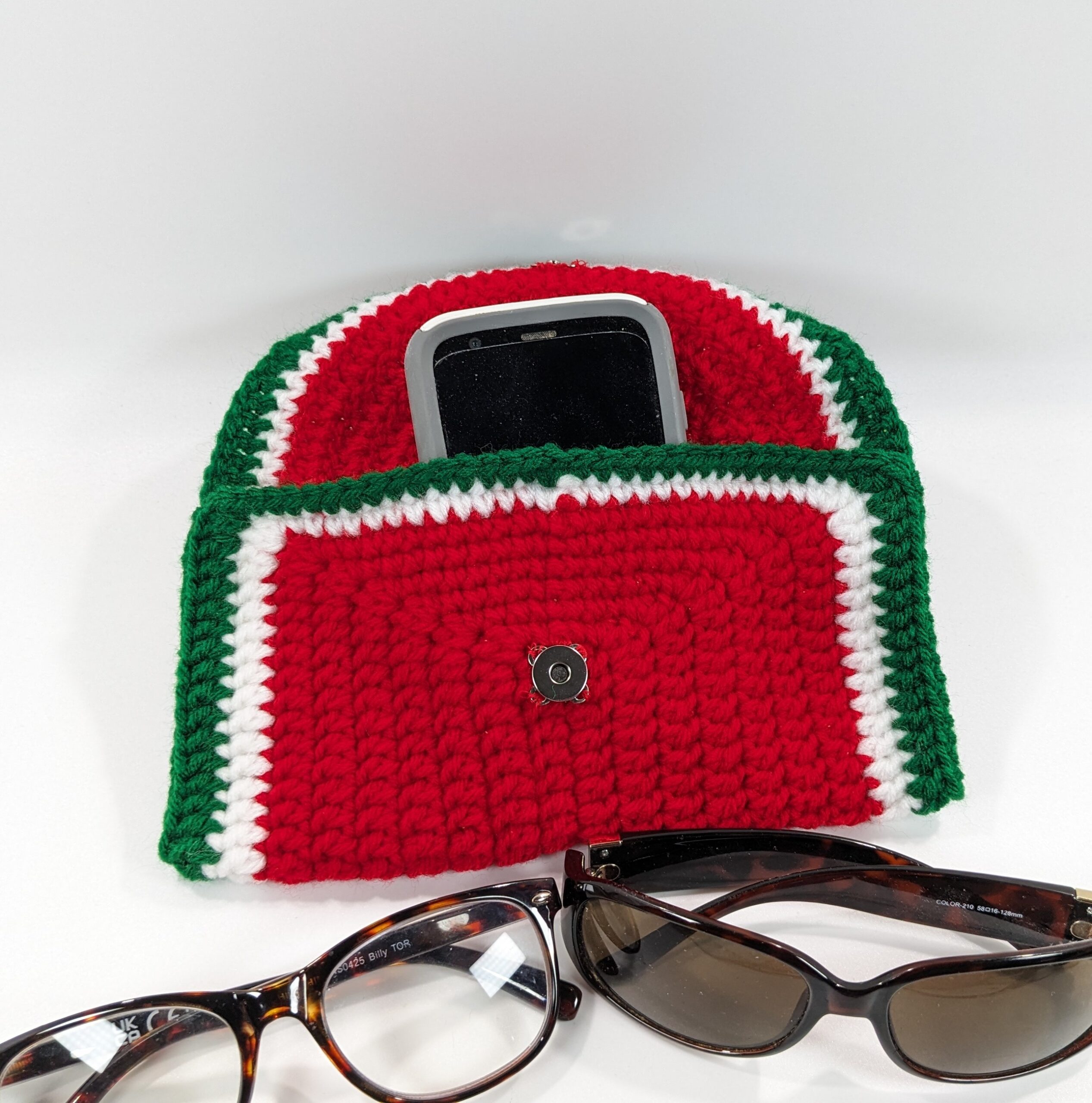 Watermelon phone & glasses crochet case Watermelon phone & glasses crochet case