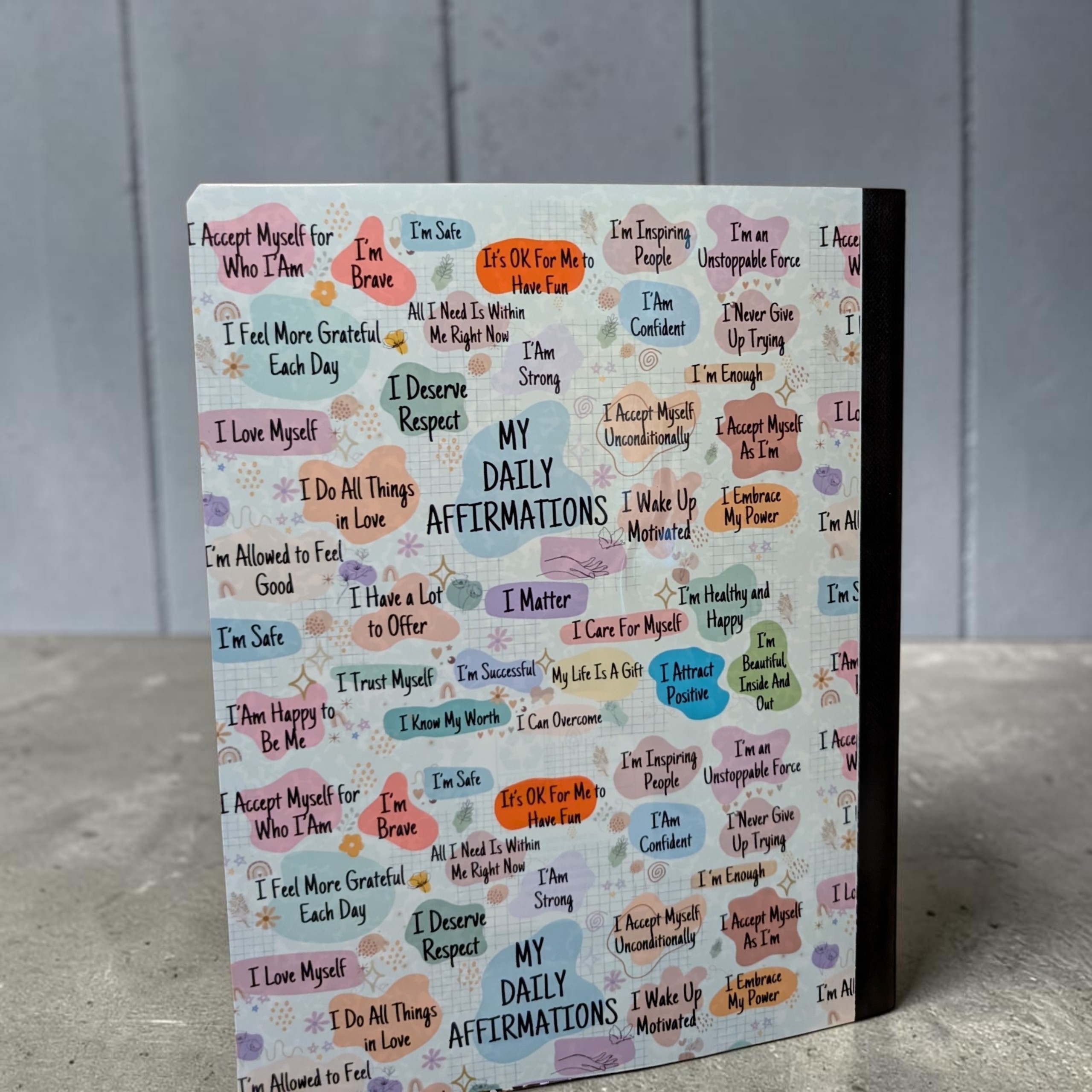 Daily affirmations altered composition notebook Daily affirmations altered composition notebook