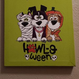 Three Trick or Treaters Canvas