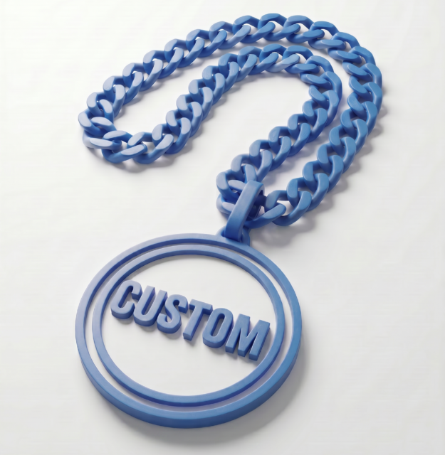 Custom 3d printed sports hype chain | personalized team spirit chain Custom 3d printed sports hype chain | personalized team spirit chain