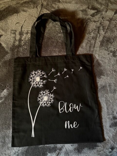 “blow me” custom reusable tote bag “blow me” custom reusable tote bag