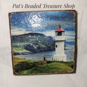 Lighthouse Wood Refrigerator Magnet
