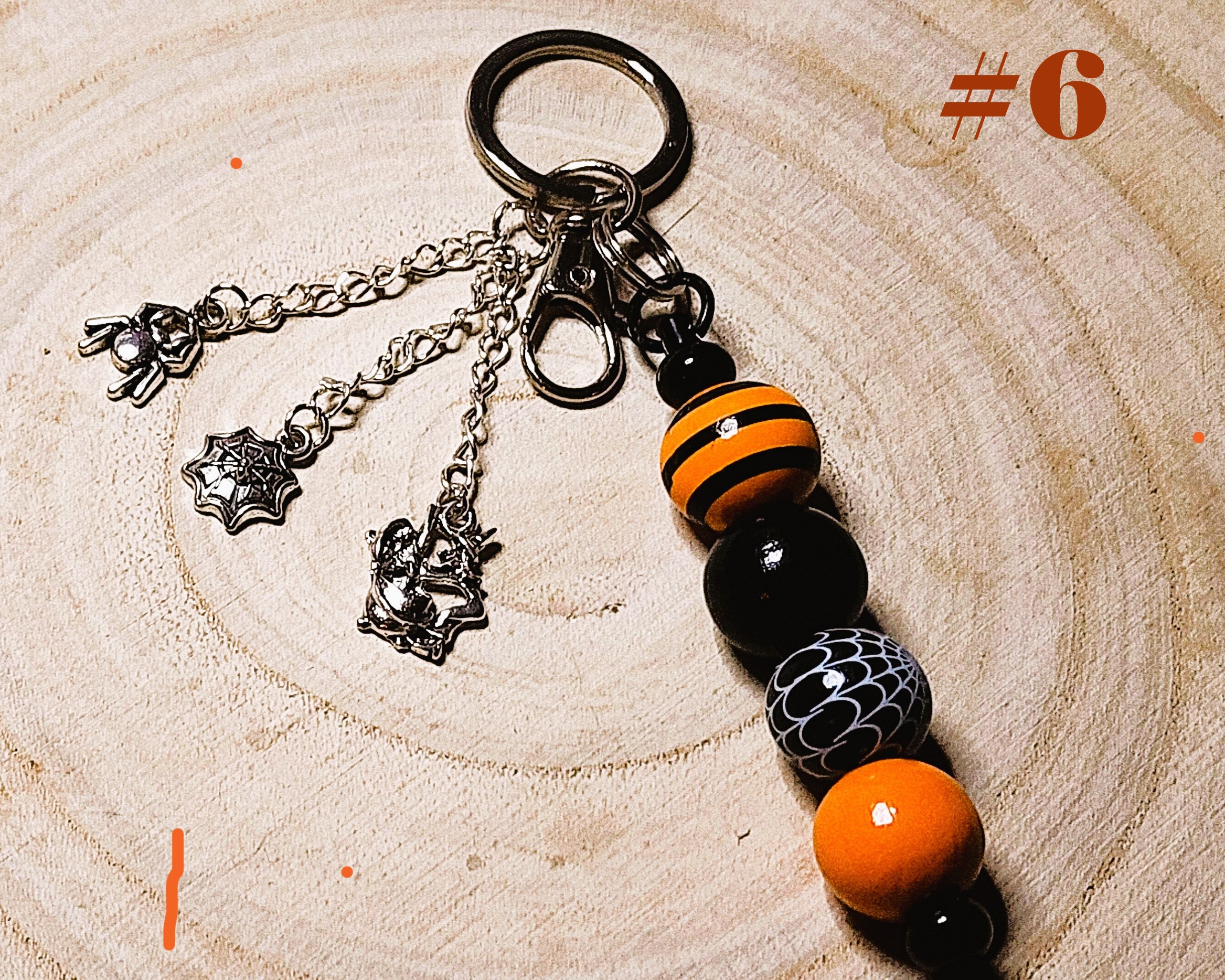 Handcrafted wooden halloween keychains-spooky season accessory-fun halloween charms Handcrafted wooden halloween keychains-spooky season accessory-fun halloween charms - image 7