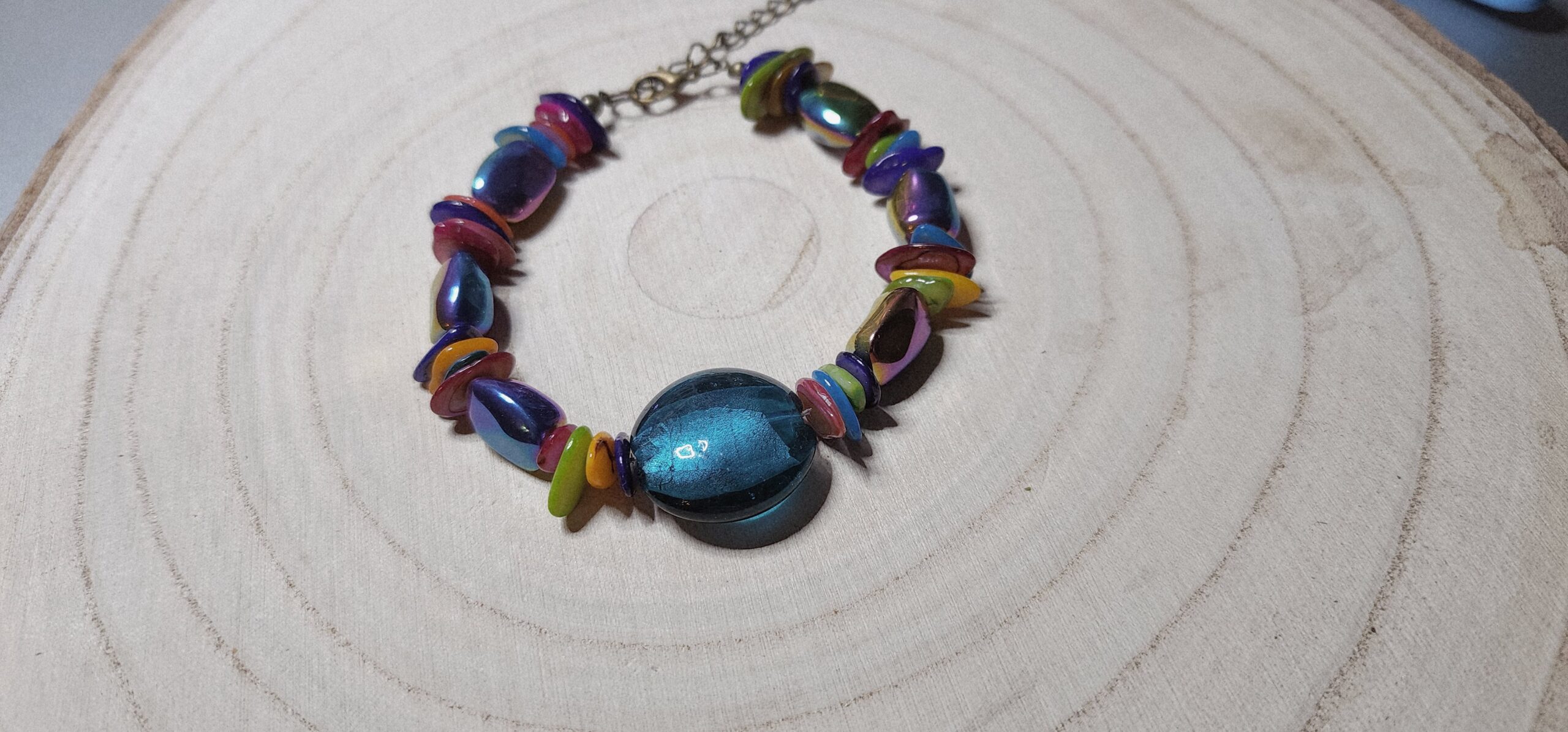 Colorful mother of pearl bracelet | handmade multicolor gemstone bracelet | boho jewelry Colorful mother of pearl bracelet | handmade multicolor gemstone bracelet | boho jewelry