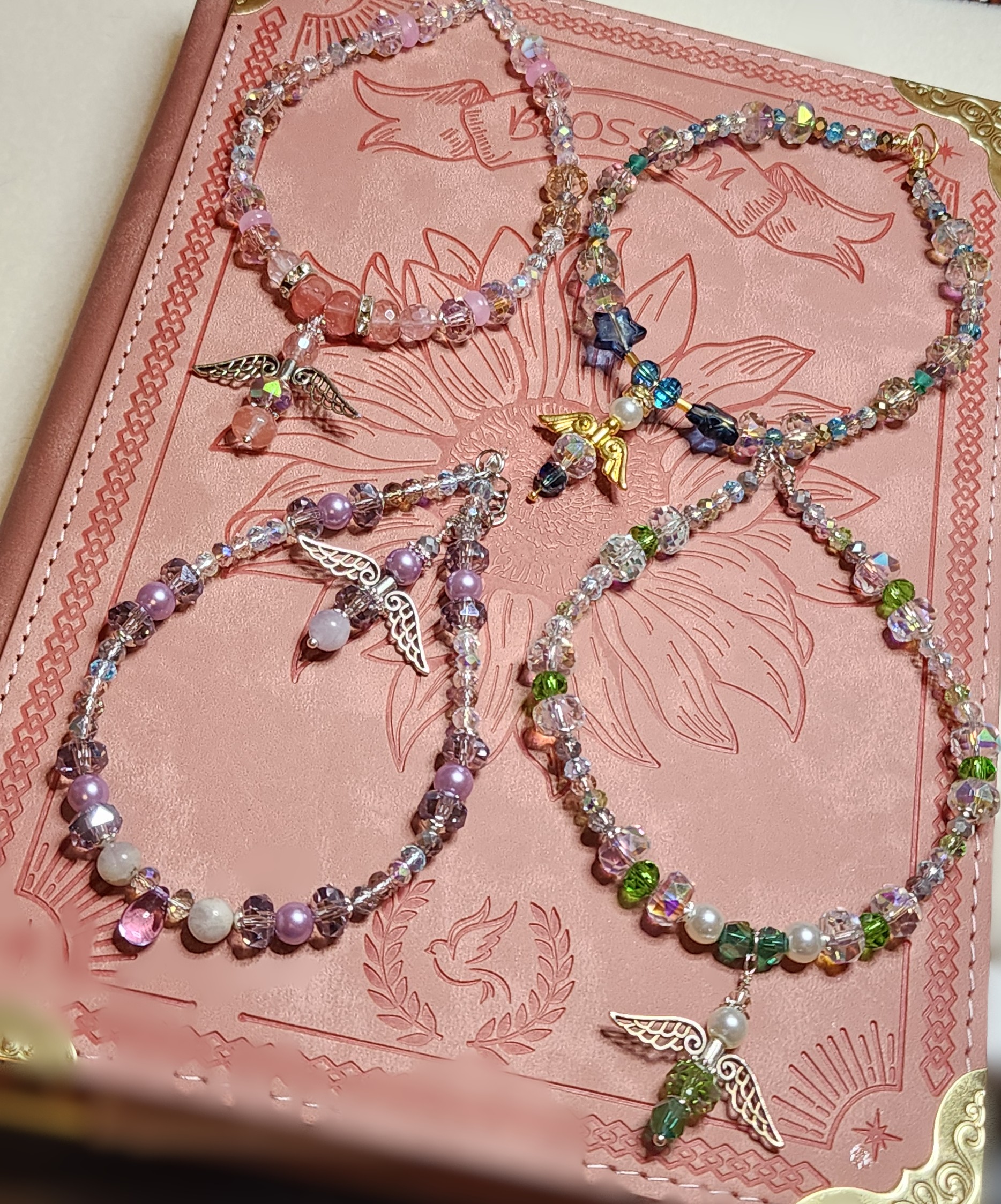 🪽✨ angel crystal ornament collection – handmade sparkle & spirit 🪽✨ angel crystal ornament collection – handmade sparkle & spirit