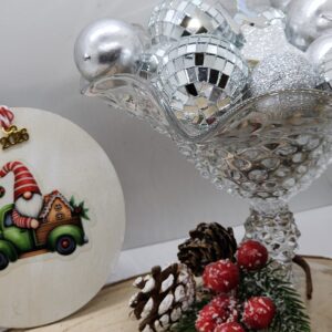 Gnomes In Nostalgic Trucks-Handcrafted Wooden Christmas Ornaments