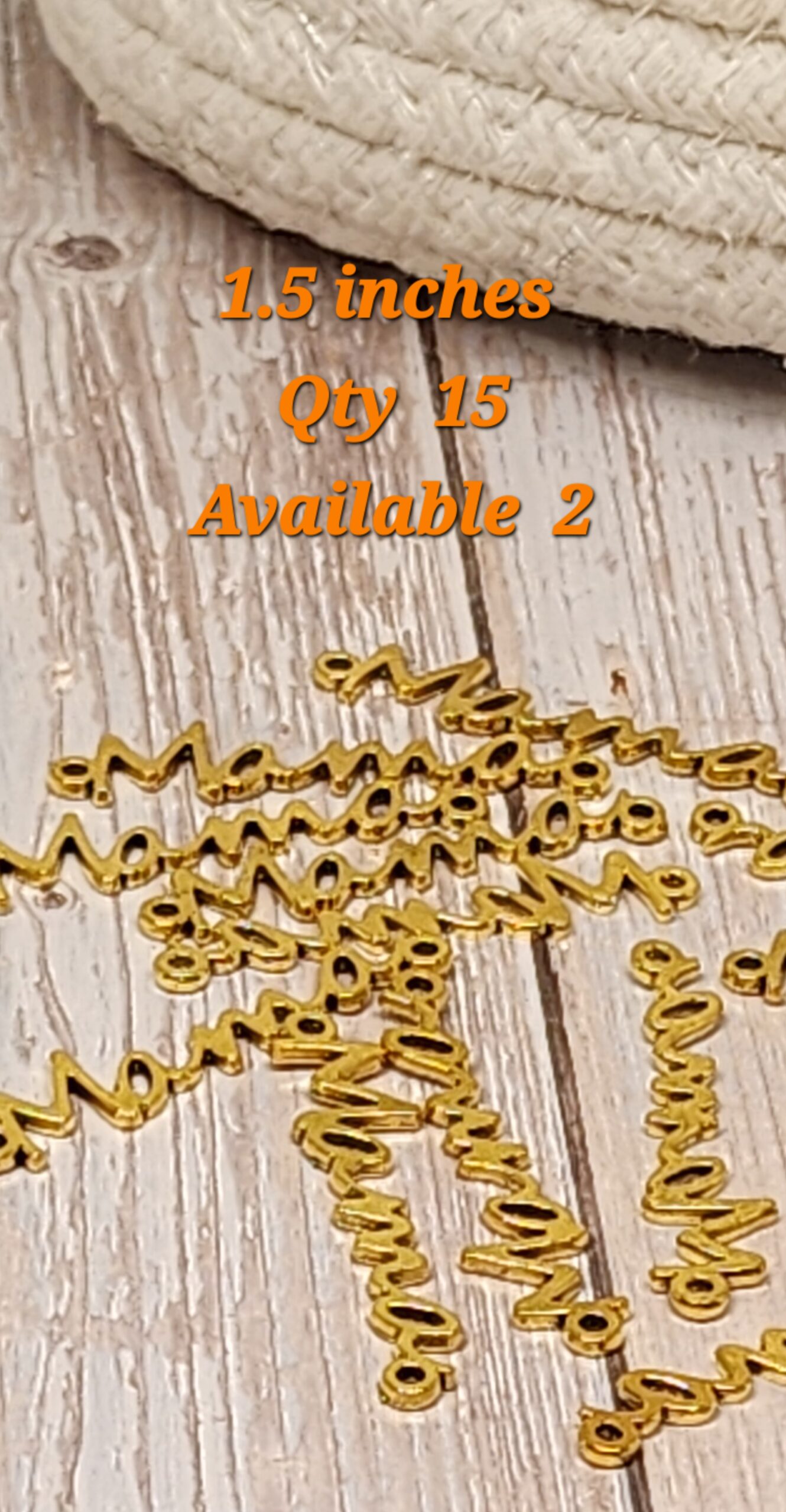 Gold tone mama connector charm for jewelry & diy crafts Gold tone mama connector charm for jewelry & diy crafts