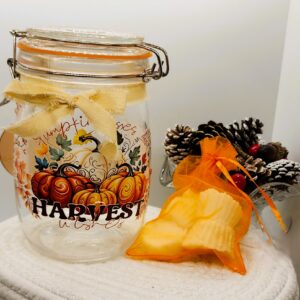 Pumpkin Patch Fall Jar • Funny Autumn Decor • Farmhouse Pumpkin Gift • Rustic Fall Kitchen Accent • Handmade Seasonal Jar
