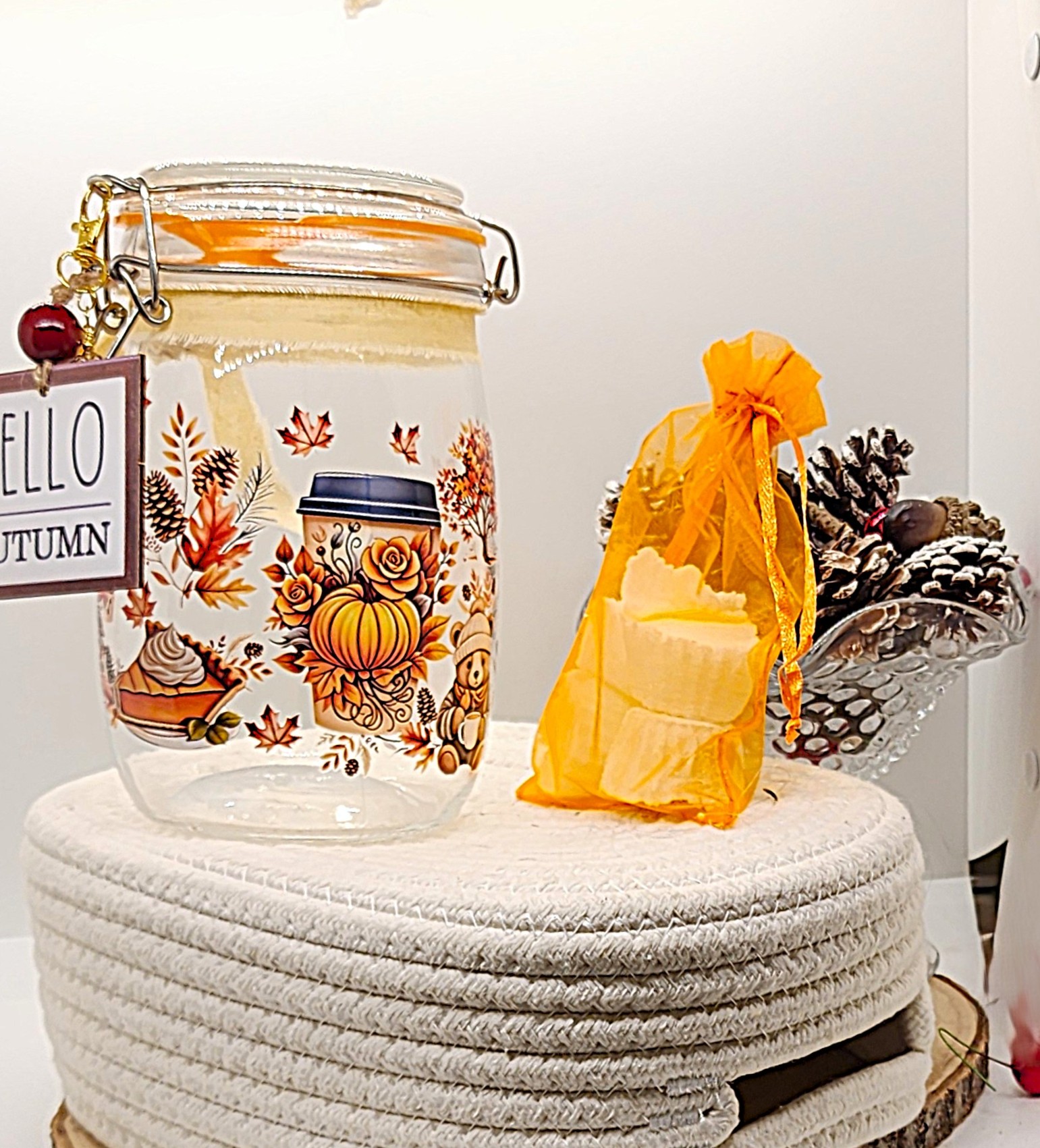 Pumpkin patch fall jar • funny autumn decor • farmhouse pumpkin gift • rustic fall kitchen accent • handmade seasonal jar Pumpkin patch fall jar • funny autumn decor • farmhouse pumpkin gift • rustic fall kitchen accent • handmade seasonal jar - image 5