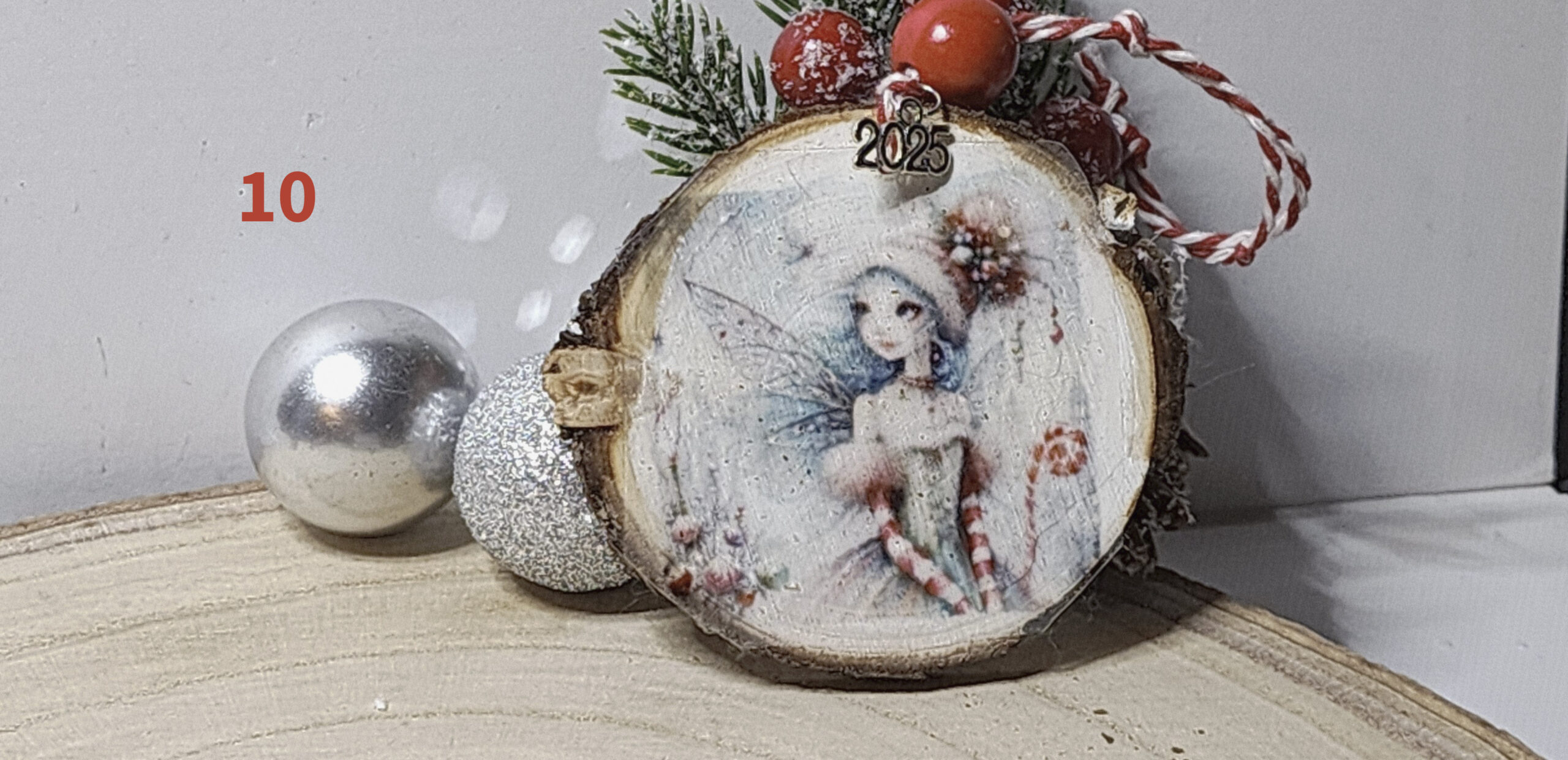 Vintage christmas candy cane fairy wood slice ornaments – handcrafted rustic holiday keepsakes Vintage christmas candy cane fairy wood slice ornaments – handcrafted rustic holiday keepsakes
