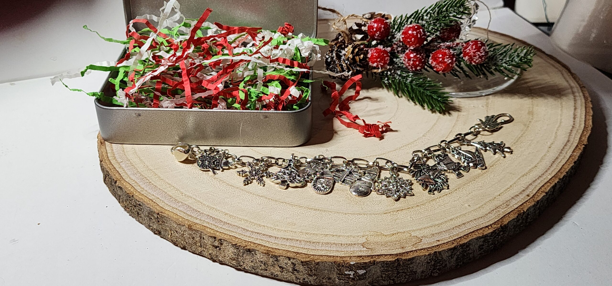 Winter wonderland christmas charm bracelet | snowflake, snowman & holiday charms | silver christmas jewelry gift Winter wonderland christmas charm bracelet | snowflake, snowman & holiday charms | silver christmas jewelry gift - image 4