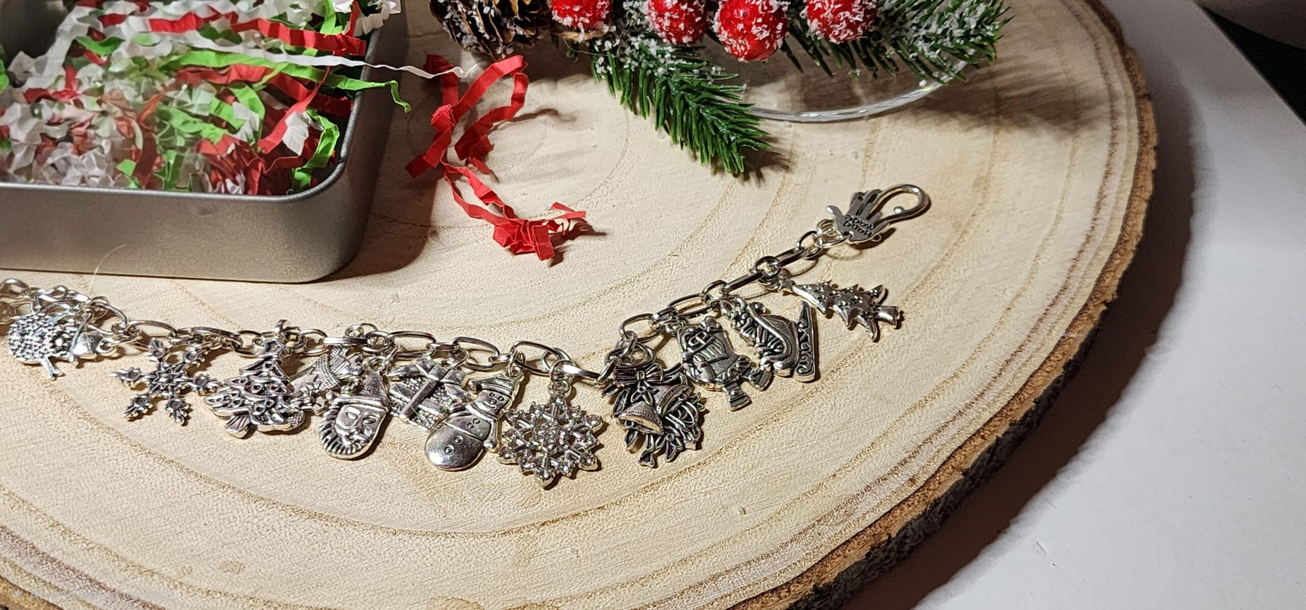 Winter wonderland christmas charm bracelet | snowflake, snowman & holiday charms | silver christmas jewelry gift Winter wonderland christmas charm bracelet | snowflake, snowman & holiday charms | silver christmas jewelry gift